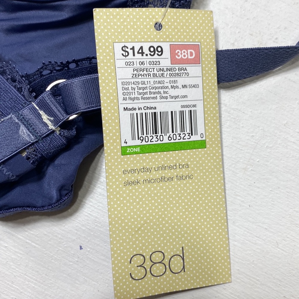 COPY - Gilligan Perfect Unlined bra, Zephyr blue. 38D - Picture 3 of 5